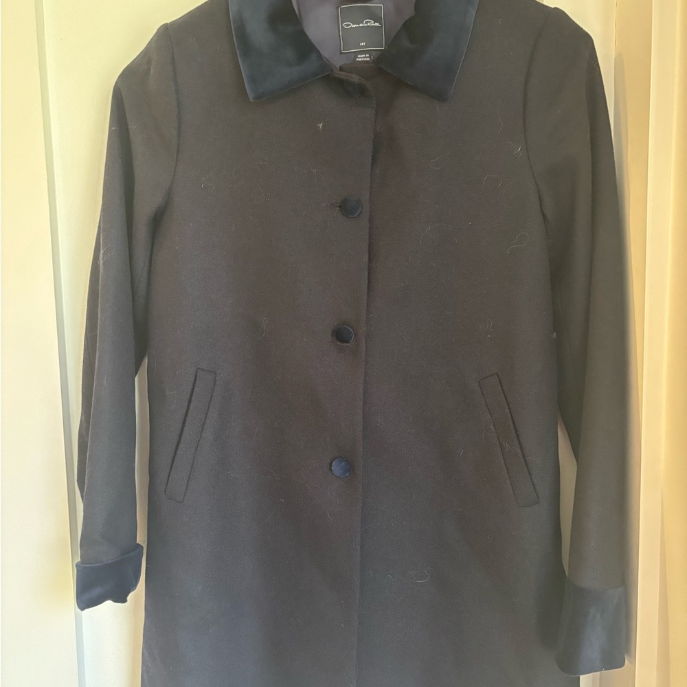 Oscar de la Renta Girls Navy  Jacket size 14y - great condition